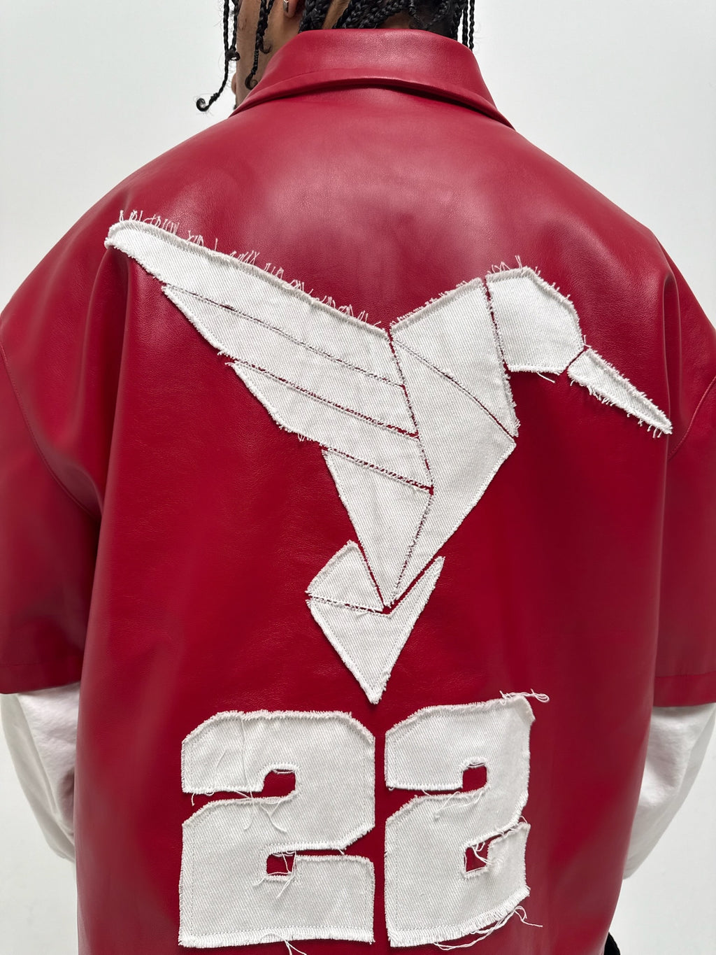 PREORDER ONLY CANARY "Game Time" Leather Crop Jacket