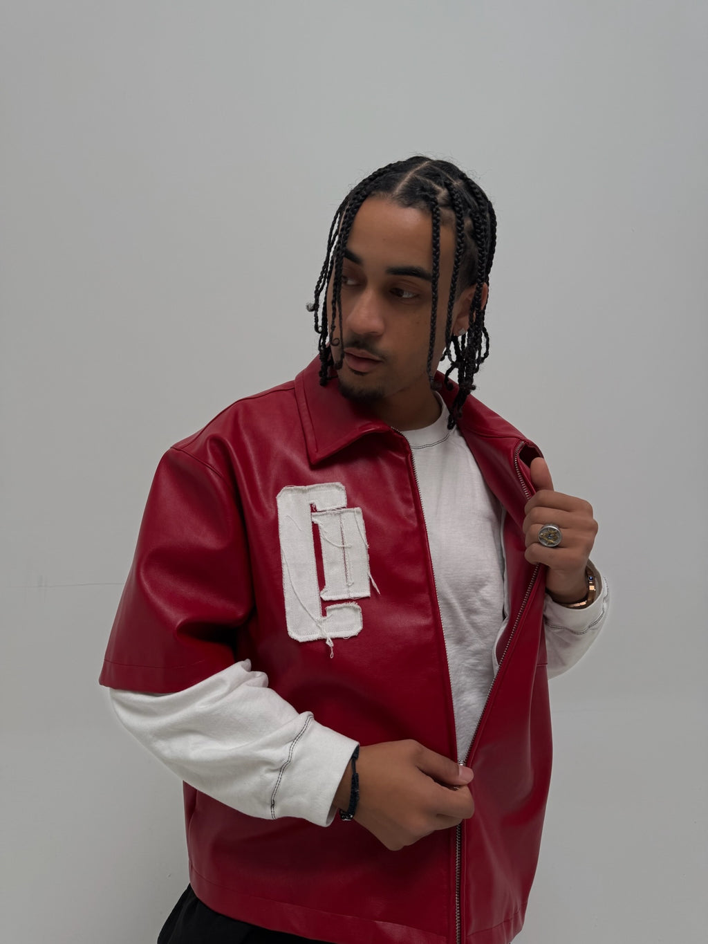 PREORDER ONLY CANARY "Game Time" Leather Crop Jacket